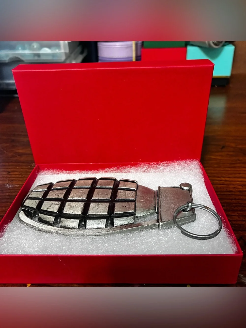 Vintage-Style Metal Grenade Belt buckle
